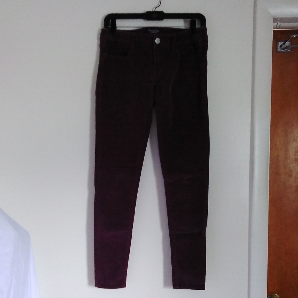 American Eagle Outfitters Purple Corduroy Jeggings Pants 4